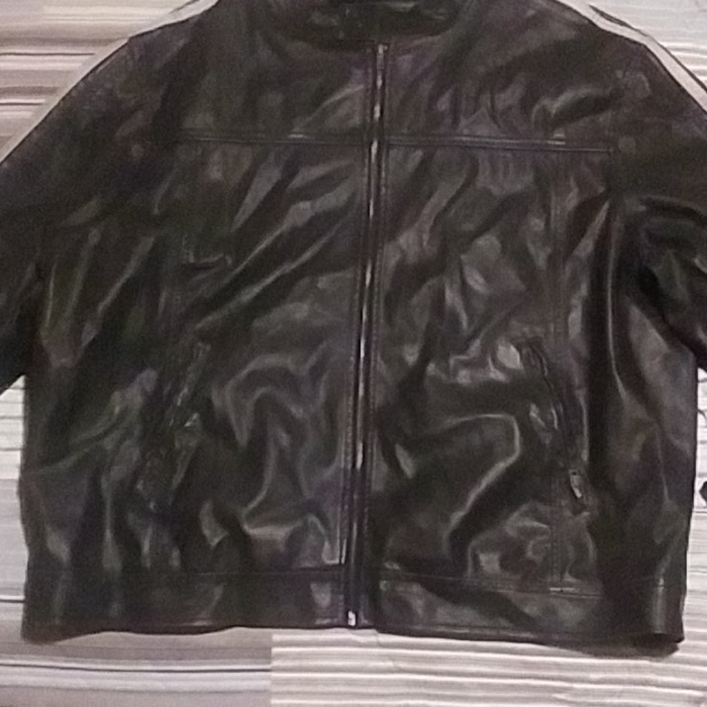 New leather motorcycle jacket. 3X
